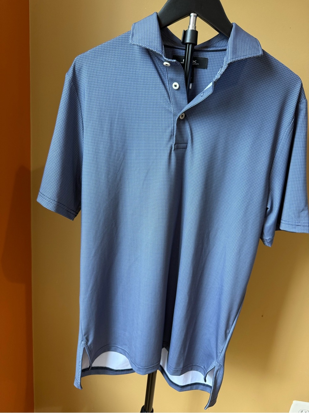 RLX by Ralph Lauren Men's Blue Polo Shirt - Lightweight Performance